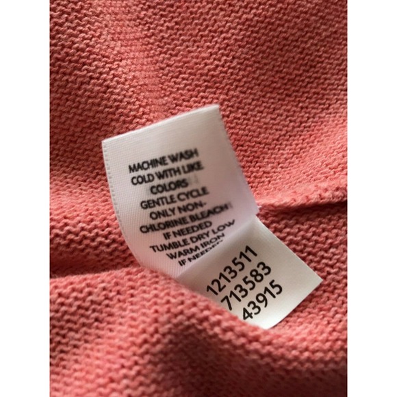 Pure J.‎ Jill Oversized Cardigan Sweater Coral Orange Button Front Boxy Size XS - Picture 11 of 11